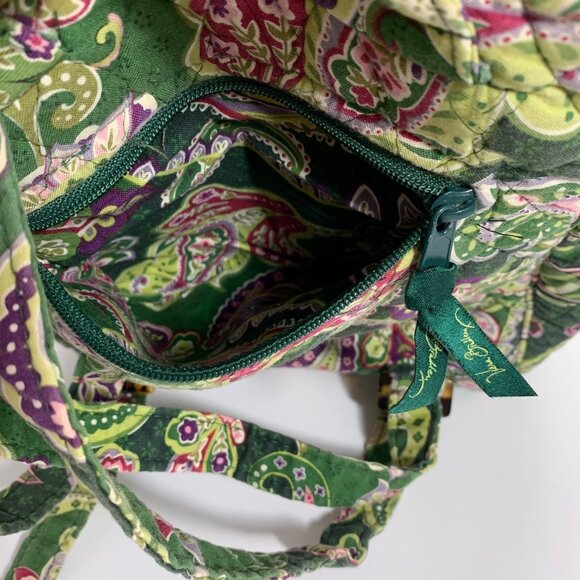 Vera Bradley Retired Pattern Chelsea Multicolor Green Pure Cotton Backpack USA - Picture 11 of 11